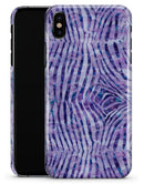 Purple Watercolor Zebra Pattern - iPhone X Clipit Case