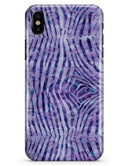 Purple Watercolor Zebra Pattern - iPhone X Clipit Case