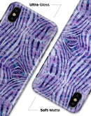 Purple Watercolor Zebra Pattern - iPhone X Clipit Case