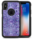 Purple Watercolor Zebra Pattern - iPhone X OtterBox Case & Skin Kits