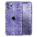 Purple Watercolor Zebra Pattern - Vinyl Skin Wrap for iPhone 17 Pro Max, 17 Pro, 17 Air, 17, 16 & All Models — Soft Matte or Ultra Gloss