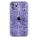 Purple Watercolor Zebra Pattern - Vinyl Skin Wrap for iPhone 17 Pro Max, 17 Pro, 17 Air, 17, 16 & All Models — Soft Matte or Ultra Gloss