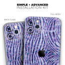 Purple Watercolor Zebra Pattern - Vinyl Skin Wrap for iPhone 17 Pro Max, 17 Pro, 17 Air, 17, 16 & All Models — Soft Matte or Ultra Gloss