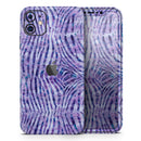 Purple Watercolor Zebra Pattern - Vinyl Skin Wrap for iPhone 17 Pro Max, 17 Pro, 17 Air, 17, 16 & All Models — Soft Matte or Ultra Gloss
