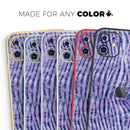 Purple Watercolor Zebra Pattern - Vinyl Skin Wrap for iPhone 17 Pro Max, 17 Pro, 17 Air, 17, 16 & All Models — Soft Matte or Ultra Gloss