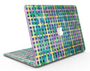 Purple Yellow Green and Blue Stitched Pattern - MacBook Air Skin Kit