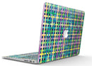 Purple Yellow Green and Blue Stitched Pattern - MacBook Air Skin Kit