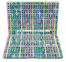 Purple Yellow Green and Blue Stitched Pattern - MacBook Air Skin Kit