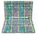 Purple Yellow Green and Blue Stitched Pattern - MacBook Air Skin Kit