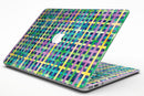 Purple Yellow Green and Blue Stitched Pattern - MacBook Air Skin Kit