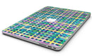 Purple Yellow Green and Blue Stitched Pattern - MacBook Air Skin Kit