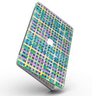 Purple Yellow Green and Blue Stitched Pattern - MacBook Pro with Retina Display Full-Coverage Skin Kit
