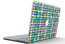 Purple Yellow Green and Blue Stitched Pattern - MacBook Pro with Retina Display Full-Coverage Skin Kit