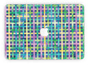 Purple Yellow Green and Blue Stitched Pattern - MacBook Pro with Retina Display Full-Coverage Skin Kit