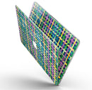 Purple Yellow Green and Blue Stitched Pattern - MacBook Pro with Retina Display Full-Coverage Skin Kit