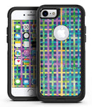 Purple Yellow Green and Blue Stitched Pattern - iPhone 7 or 8 OtterBox Case & Skin Kits