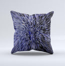 Purple Zooming Lights ink-Fuzed Decorative Throw Pillow
