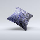 Purple Zooming Lights ink-Fuzed Decorative Throw Pillow