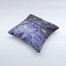 Purple Zooming Lights ink-Fuzed Decorative Throw Pillow