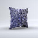 Purple Zooming Lights ink-Fuzed Decorative Throw Pillow