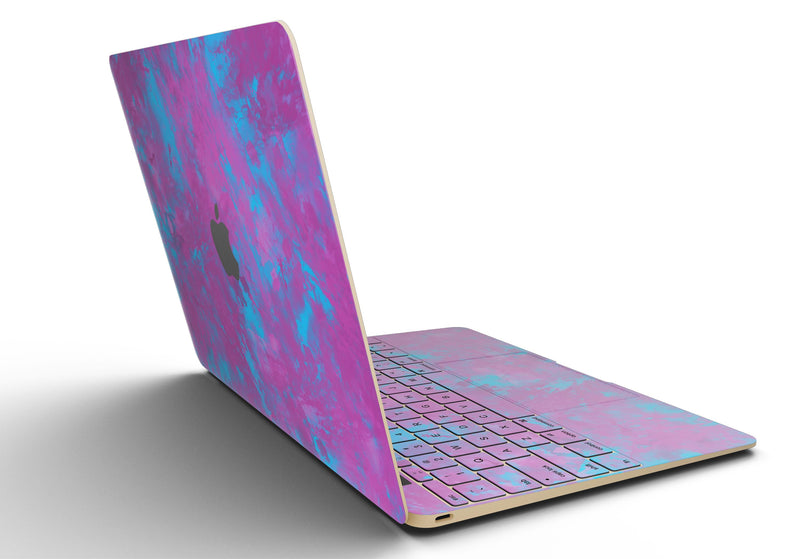 Purple and Blue Paintburst Painting Skin Kit for the 12" Apple MacBook (A1534)