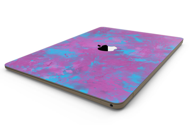 Purple and Blue Paintburst Painting Skin Kit for the 12" Apple MacBook (A1534)