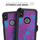 Purple and Blue Paintburst - Skin Kit for the iPhone OtterBox Cases