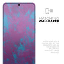 Purple and Blue Paintburst - Premium Vinyl Skin Decal for Samsung Galaxy S25 Ultra, S24, S23, S22 & All Galaxy S Models