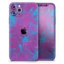 Purple and Blue Paintburst - Protective Skin Wrap & Decal – Compatible with iPhone SE to iPhone 17 Pro Max (All Models)