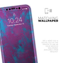 Purple and Blue Paintburst - Protective Skin Wrap & Decal – Compatible with iPhone SE to iPhone 17 Pro Max (All Models)