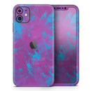 Purple and Blue Paintburst - Protective Skin Wrap & Decal – Compatible with iPhone SE to iPhone 17 Pro Max (All Models)