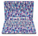 Purple and Blue Upside Down Teardrop Watercolor Pattern - MacBook Air Skin Kit