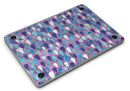 Purple and Blue Upside Down Teardrop Watercolor Pattern - MacBook Air Skin Kit