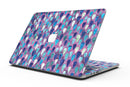 Purple and Blue Upside Down Teardrop Watercolor Pattern - MacBook Pro with Retina Display Full-Coverage Skin Kit