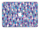 Purple and Blue Upside Down Teardrop Watercolor Pattern - MacBook Pro with Retina Display Full-Coverage Skin Kit