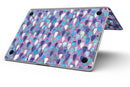 Purple and Blue Upside Down Teardrop Watercolor Pattern - MacBook Pro with Retina Display Full-Coverage Skin Kit