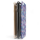 Purple and Blue Upside Down Teardrop Watercolor Pattern iPhone 6/6s or 6/6s Plus 2-Piece Hybrid INK-Fuzed Case