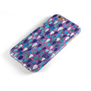 Purple and Blue Upside Down Teardrop Watercolor Pattern iPhone 6/6s or 6/6s Plus 2-Piece Hybrid INK-Fuzed Case