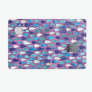 Purple and Blue Upside Down Teardrop Watercolor Pattern - Premium Protective Decal Skin-Kit for the Apple Credit Card