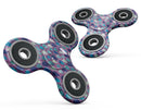 Purple and Blue Upside Down Teardrop Watercolor Pattern Full-Body Fidget Spinner Skin-Kit