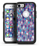 Purple and Blue Upside Down Teardrop Watercolor Pattern - iPhone 7 or 8 OtterBox Case & Skin Kits