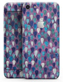 Purple and Blue Upside Down Teardrop Watercolor Pattern - Skin-kit for the iPhone 8 or 8 Plus