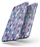 Purple and Blue Upside Down Teardrop Watercolor Pattern - Skin-kit for the iPhone 8 or 8 Plus