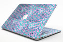 Purple and Blue Watercolor Helix Pattern - MacBook Air Skin Kit
