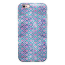 Purple and Blue Watercolor Helix Pattern iPhone 6/6s or 6/6s Plus 2-Piece Hybrid INK-Fuzed Case