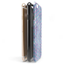 Purple and Blue Watercolor Helix Pattern iPhone 6/6s or 6/6s Plus 2-Piece Hybrid INK-Fuzed Case