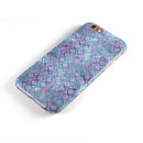 Purple and Blue Watercolor Helix Pattern iPhone 6/6s or 6/6s Plus 2-Piece Hybrid INK-Fuzed Case