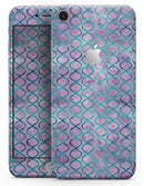 Purple and Blue Watercolor Helix Pattern - Skin-kit for the iPhone 8 or 8 Plus