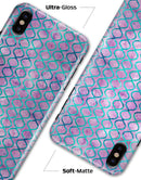 Purple and Blue Watercolor Helix Pattern - iPhone X Clipit Case