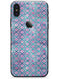 Purple and Blue Watercolor Helix Pattern - iPhone X Skin-Kit